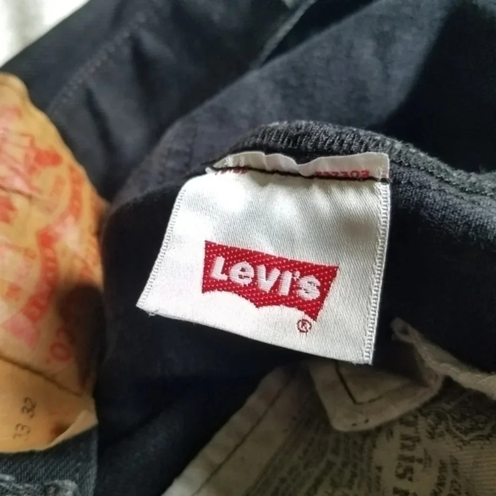 Black Levi's 501‎ Button Fly Jeans 100% Cotton